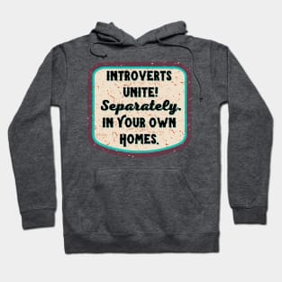 Introverts Unite! Separately...in your Own Homes Hoodie